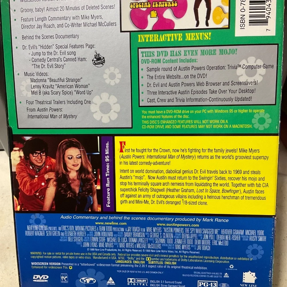 DVD - Autin Powers: The Spy Who Shagged Me.  V167